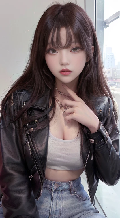 un primer plano de una mujer con cabello largo y un top negro de ojos grises, bae suzy, jia, sui ishida con cabello negro, sun yunjoo, iu Lee Ji Eun as a super villain, Jisoo de Blackpink, jisoo de blackpink, parque ji min, hwang se-en, heonhwa choe, Lee Ji Eun, Lee Ji Eun