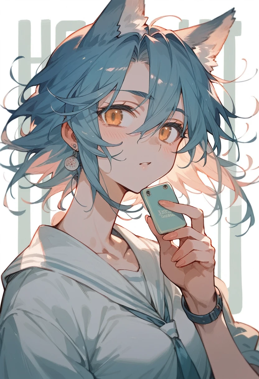 High-quality illustrations, doujinshi cover_page, highres, absurdres, The story of the meeting of a girl and a wolf,