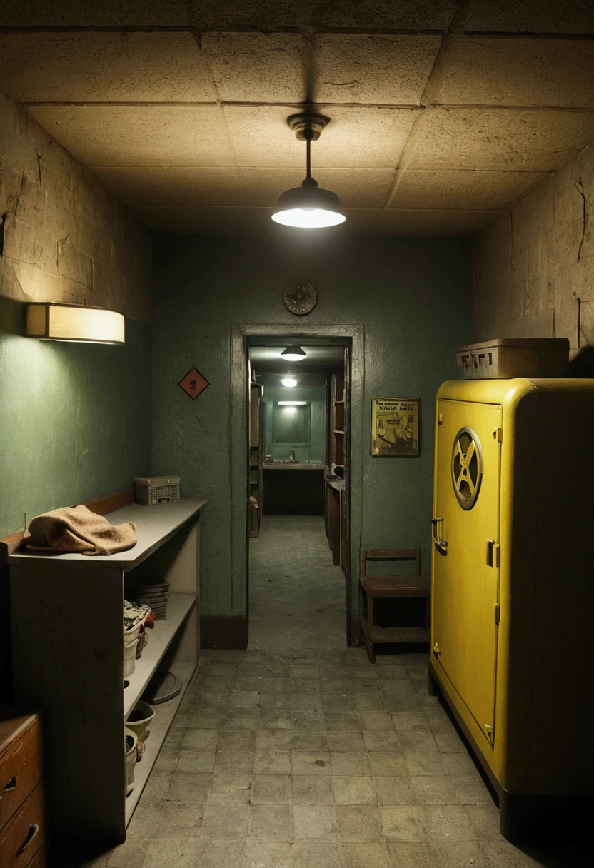 live action of fallout shelter, the adventures of the shelter, inhabitants in the accommodation room about to fuck