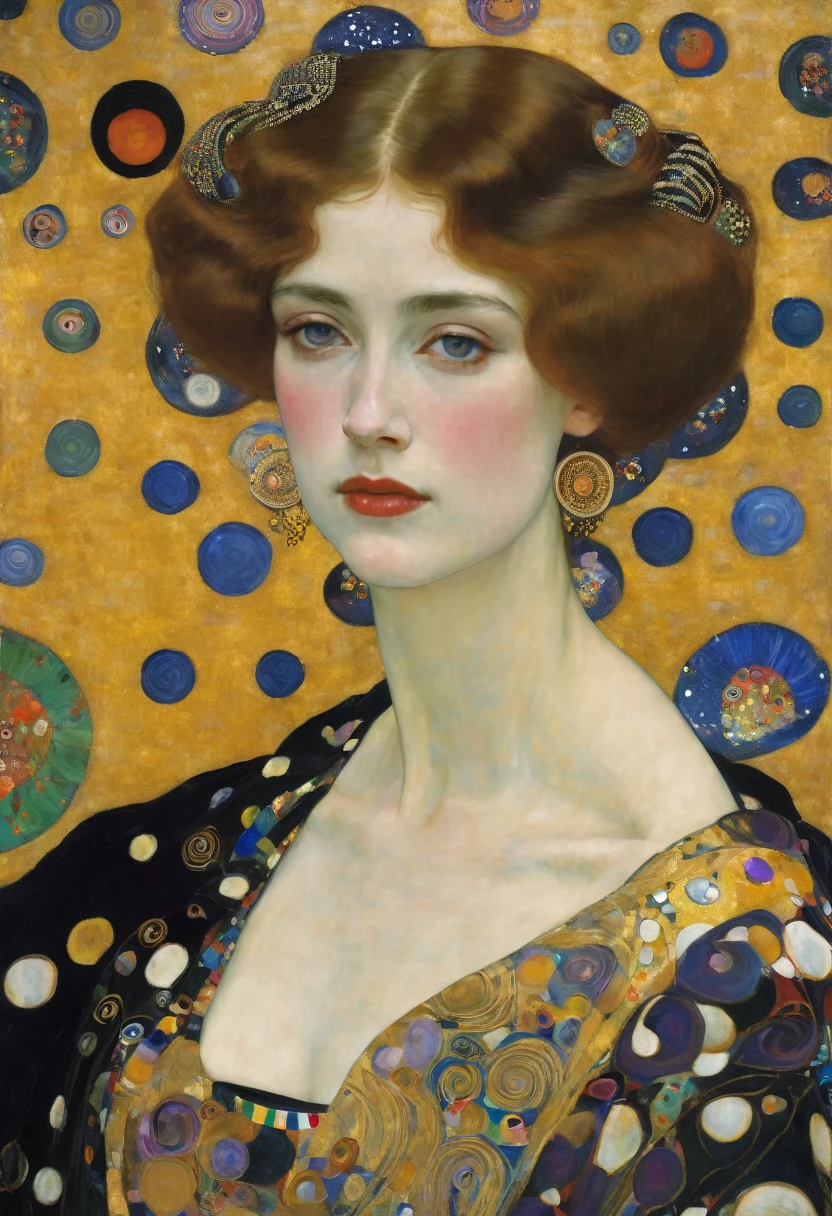 Beautiful woman, by Gustav Klimt