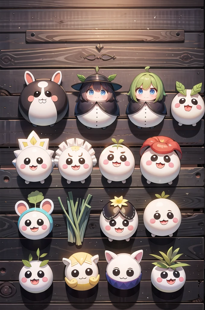 Super Deformed Mini Character Vegetables