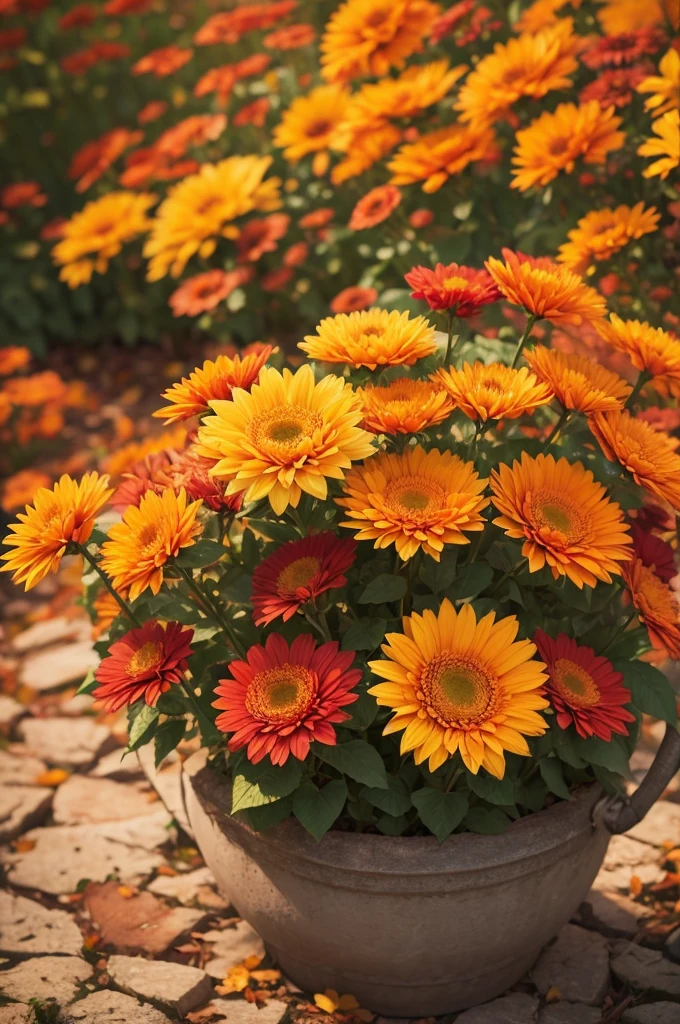 autumn flowers 16k ultra hd
