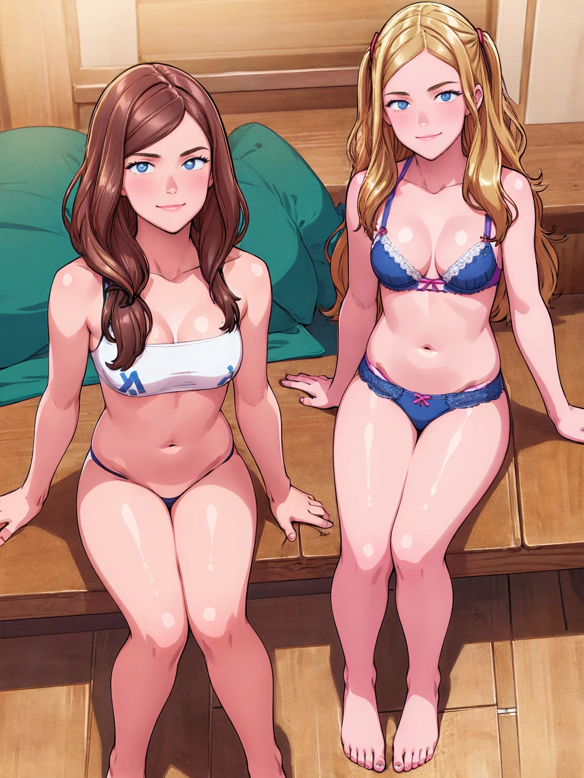naked, 3 girls, realistic appearance