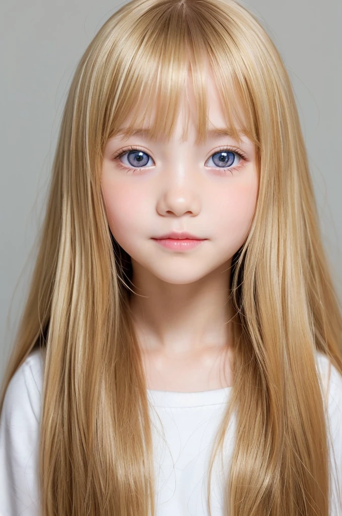  11 years old, curly and blonde hair, Eye Brown, long hair