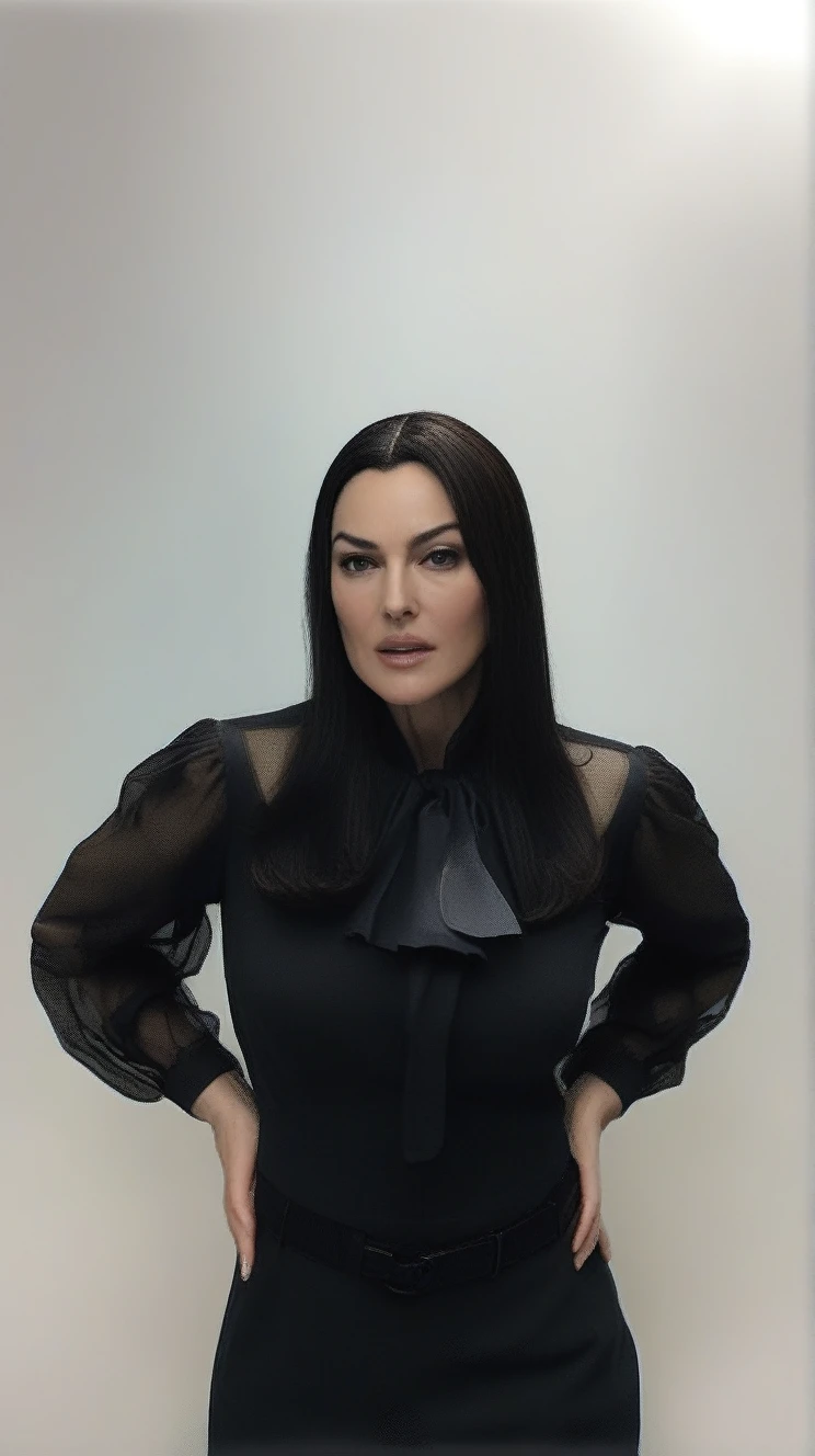 MonicaBellucci,High Quality, Intricately Detailed, Hyper-Realistic woman Lawyer Portrait Photography, Volumetric Lighting, Full Character, 4k, In Workwear