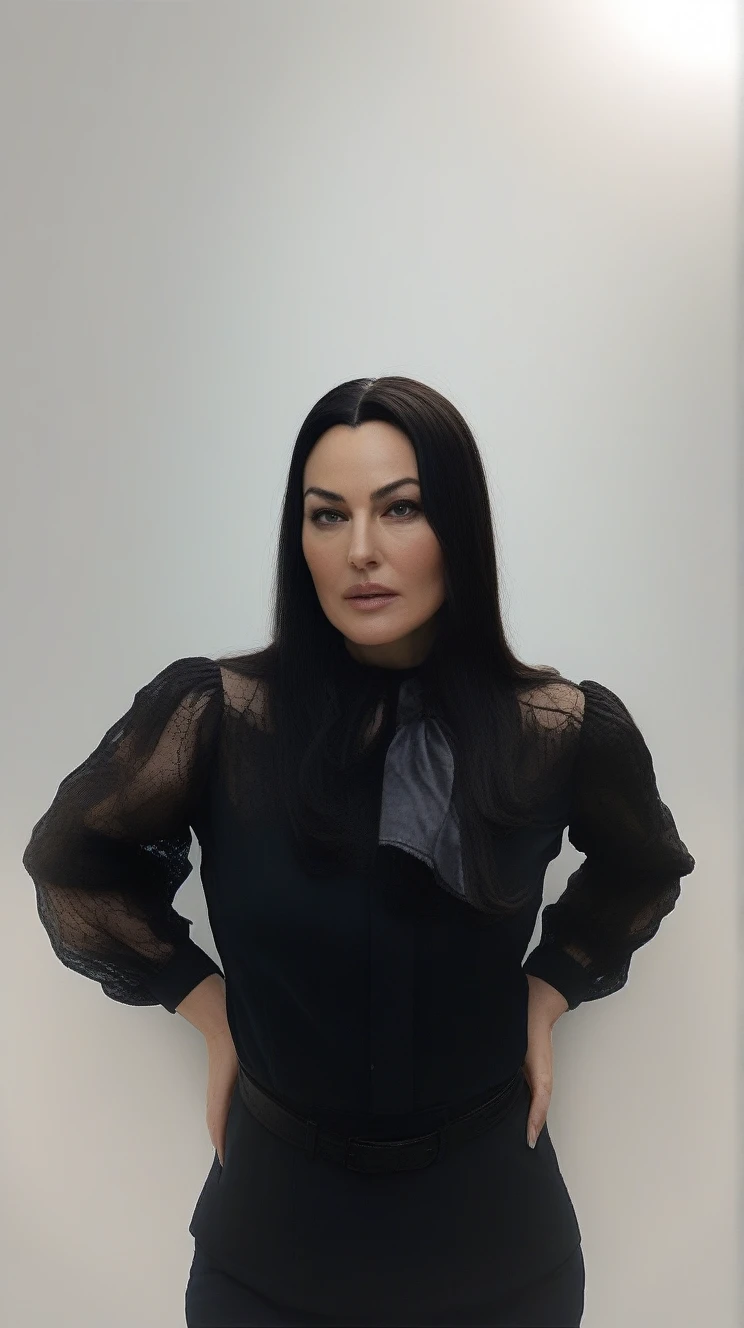 MonicaBellucci,High Quality, Intricately Detailed, Hyper-Realistic woman Lawyer Portrait Photography, Volumetric Lighting, Full Character, 4k, In Workwear