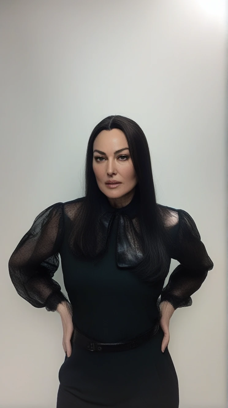 MonicaBellucci,High Quality, Intricately Detailed, Hyper-Realistic woman Lawyer Portrait Photography, Volumetric Lighting, Full Character, 4k, In Workwear