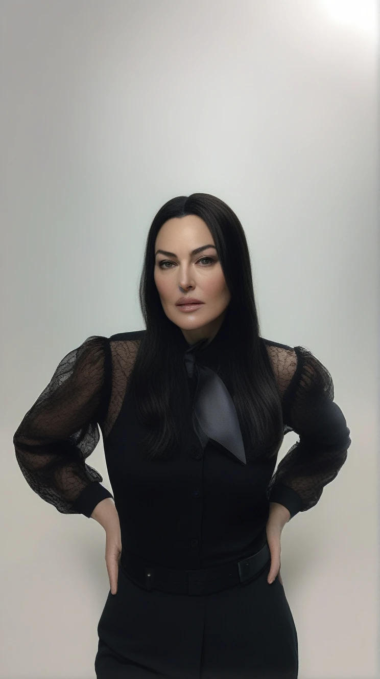 MonicaBellucci,High Quality, Intricately Detailed, Hyper-Realistic woman Lawyer Portrait Photography, Volumetric Lighting, Full Character, 4k, In Workwear