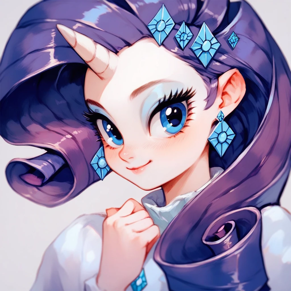 score_9, score_8_up, score_7_up, score_6_up, cute pony portrait, simple background, full,rarity versão humana
