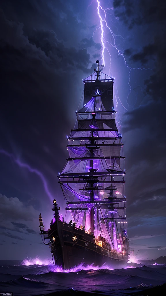 (Pirates Of Caribbean)
(((Ghost Ship Pirate Ship)))
(Lighthouse Nnearby)
((Dark Light NeonPurple Light ))
((Swirling Sea))
(((Rain Thunder)))
((Aerial View))
Shiny earrings
Catch the wind Ligh