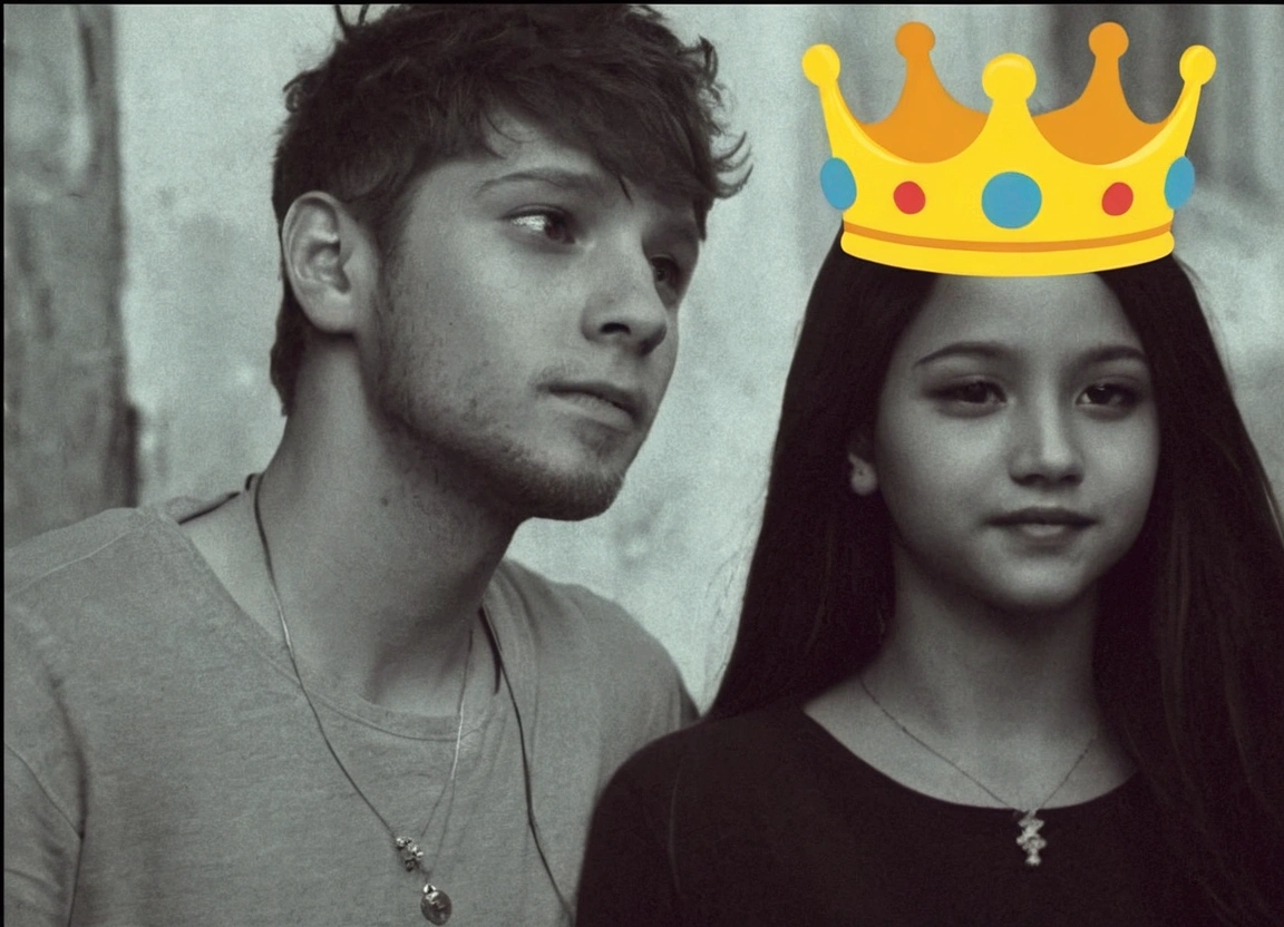 Dont create changes in existing characters .Make the girl face towards his boy and make them happy.