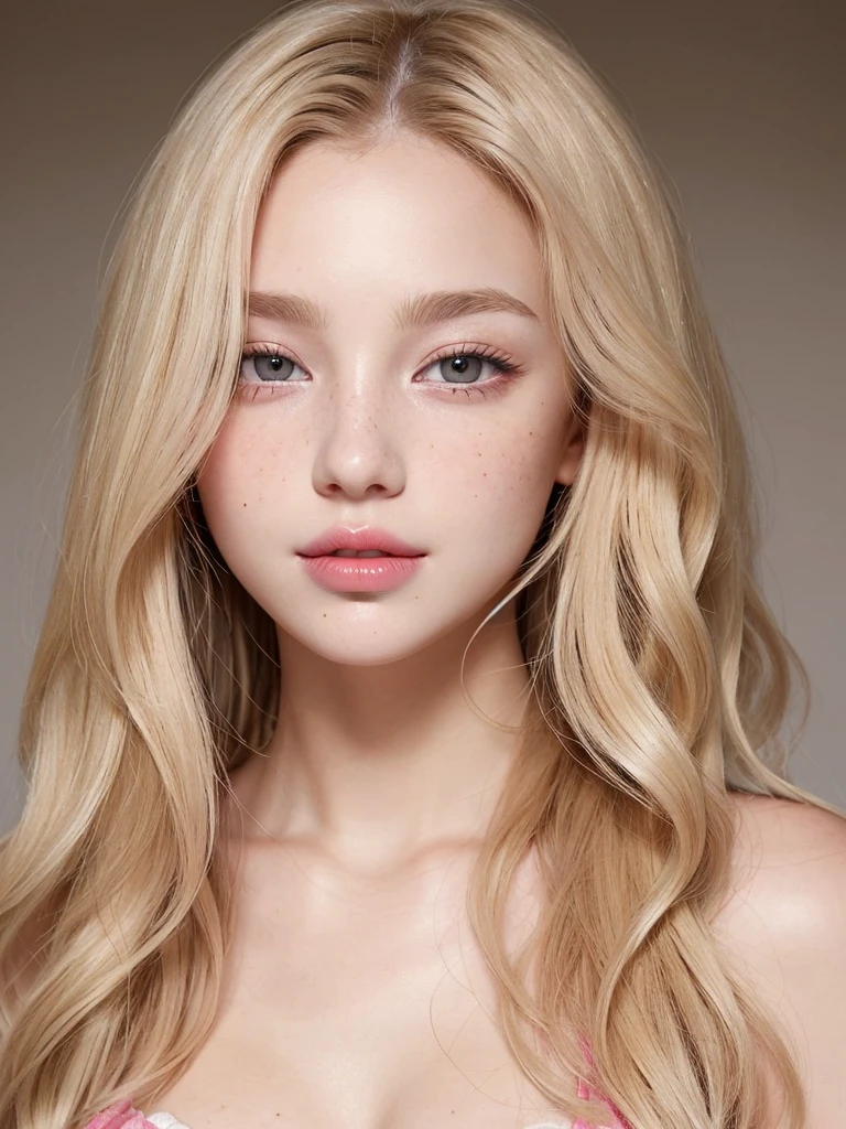 Light blonde hair, Wavy blonde hair, Wavy blonde hair、 black eye, Upturned and beautiful nose, Thick lips, Cupid with heart shaped lips.., Pink Lips, pale, White skin, Nice and soft skin, I have freckles and moles, Beautiful eyebrows, Exceptionally beautiful collarbones、 dark red, With women's underwear, slim and beautiful stomach, Bare neckline, (Large , Soft Breastsal Breasts, Bare e), While holding a rose, Looking at the camera, Auto Photo、Close-up of upper body、naked、フルヌード、