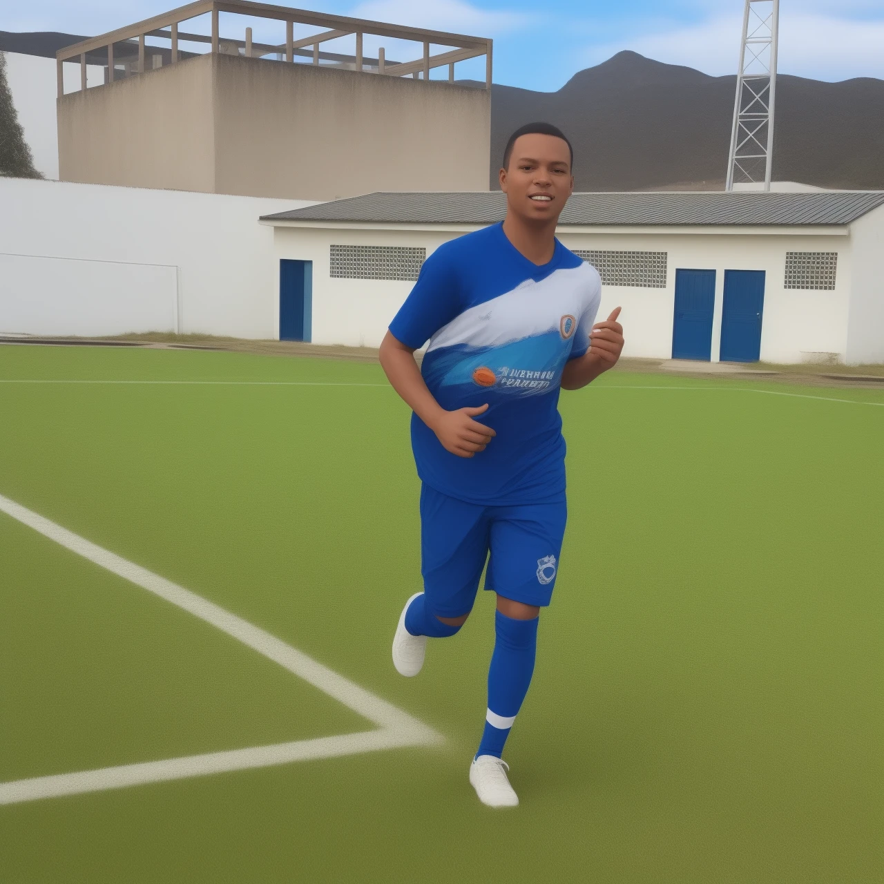 Create an art design with 8D Football graphics