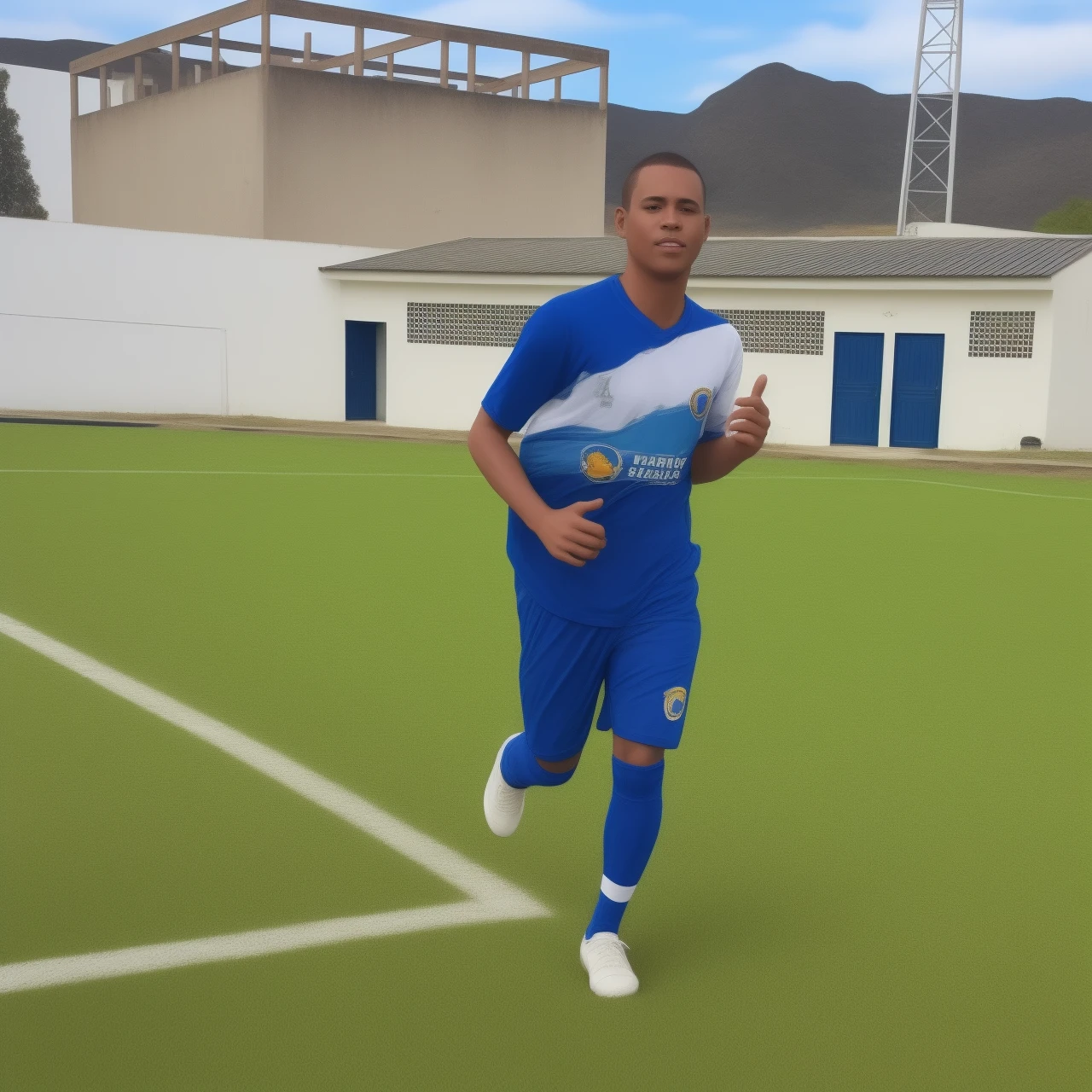 Create an art design with 8D Football graphics