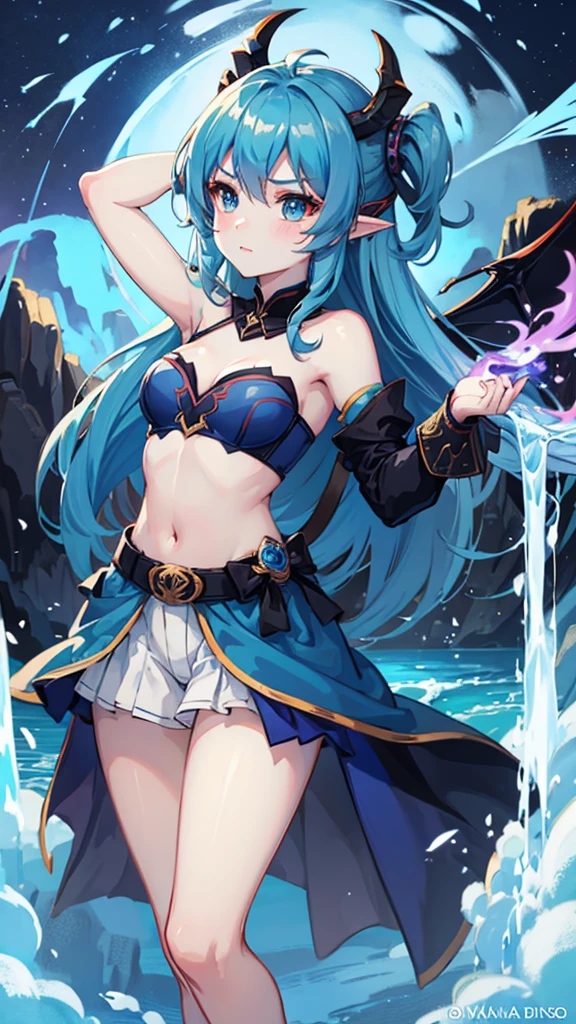 Dragon girl blue