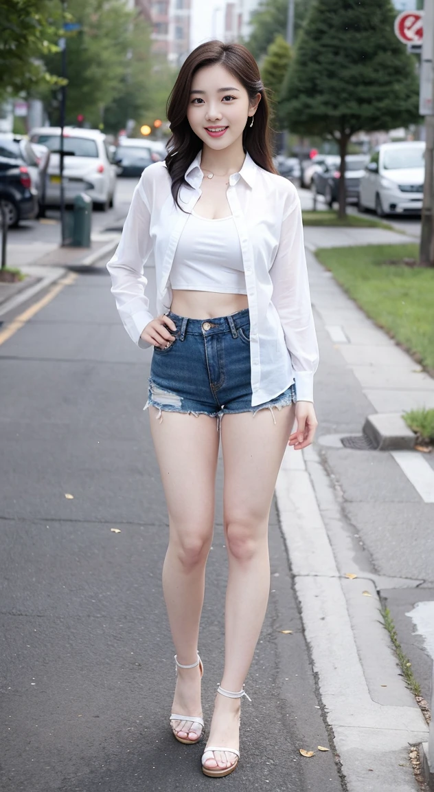 beautiful 14 years old smiling girl, see-through clothing, blue eyes, 1m65, 45kg