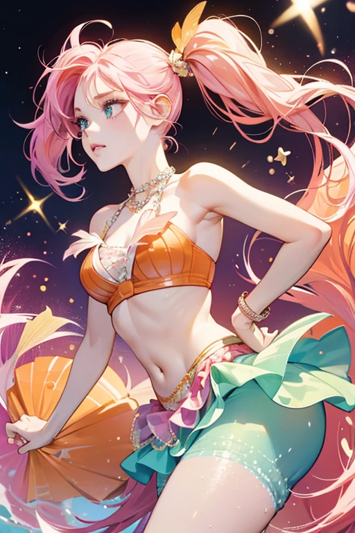 soft painting style, aesthetic blurry background, ((sea shell shape))