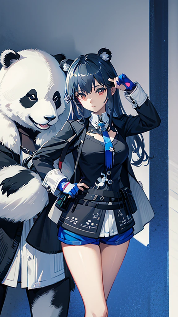 Panda girl blue 