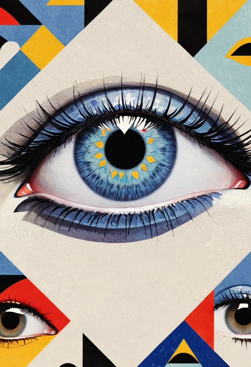 Eye,Geometric tiles,dislocation
