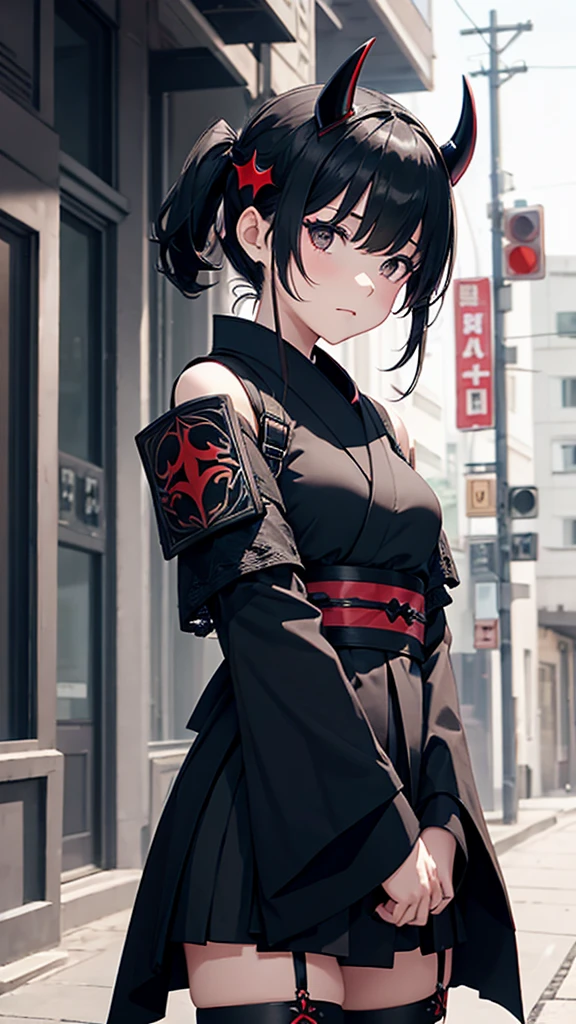 High resolution,high resolution,Girl,Black Hair,Short Hair,Red Eyes,Slanted Eyes,Bad mood,boyish,slender,Toned body,Ninja,Kunoichi,Black Mask,Moonlit Night,Japanese Castle