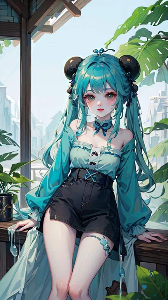 (Best Quality, 8k, Masterpiece), (A Beautiful Maiden, Long Light Green Hair, Long Messy Hair, Big Eyes: 1.3, Long Eyelashes, Delicate Makeup: 1.4, Sexy Lips, Blush), (Exquisite Watch, Silver Reflective Heart-shaped Necklace, Bulgari Earrings, Bulgari Ring), Black Patent Leather Short Coat, (Sitting on a park bench with built leaves and flowers behind her), (Wearing a white shirt with 2 buttons open, medium chest), black oily transparent pantyhose, hip skirt, (sitting and bending over, taking off your shoes with your hands, exposing your feet), Best Light, Best Shadows, Movie Lighting, 26 years old, 1girl, Acura, (Real skin, supple skin) ray tracing, Unreal Engine 5, Reflective skin, Digital illustrations, Game CG characters, supermodel, (Kpop, idol), (surrounded by colorful butterflies flying, a bunch of butterflies), wind blowing hair, wearing headphones listening to songs, looking into the distance, in the city, someone behind you rowing, There are balloons flying up and there are a lot of beautiful bubbles