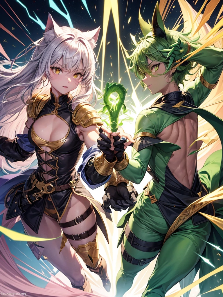 (1girl, blue hair, short hair, spiral eyes, angry, clenched teeth) (digital) (looking at viewer) (upper body) (standing), (Dark Purple Sparkling Forest background), (short skirt)) , best quality, pointy ears, colored skin, blue skin, glowing, cleavage, armor, navel, Abdomen, voidelf,
