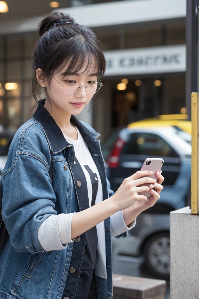 Person being bullied on cell phone