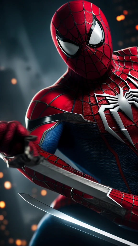 Spiderman, Mask, Sword, Blood, Wallpapers, Sharp