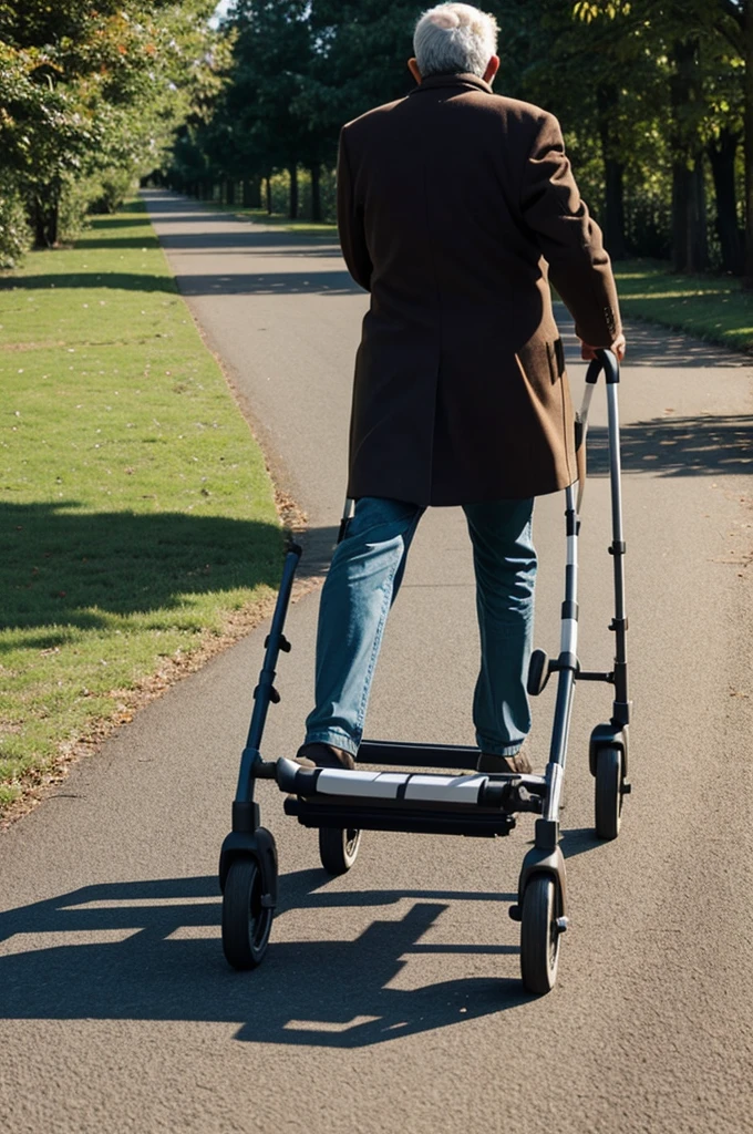 A walker for older people who do not fall when walking