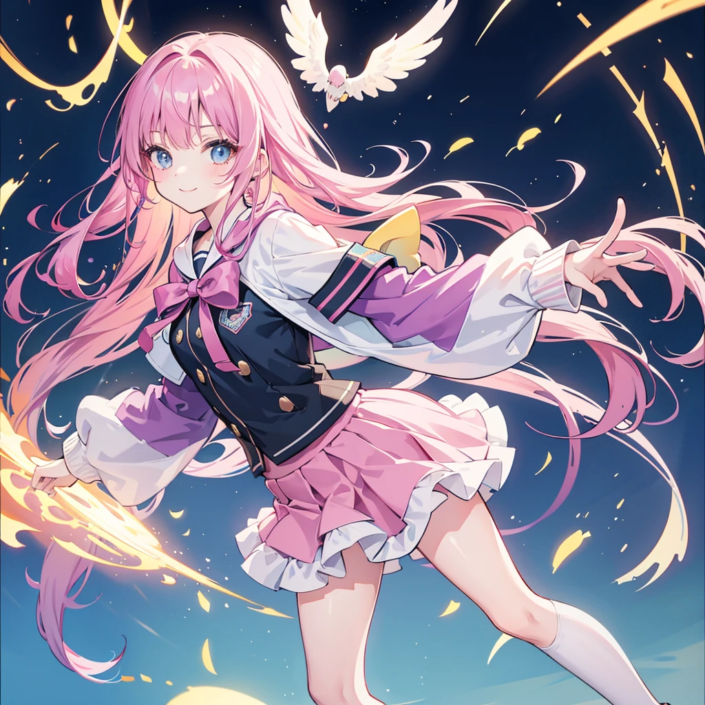 Best Quality,Young Girl, girl,,Clothing of the future,Young,Light novel, girl,Beautiful girls,Fashion Coordination,8K,Perfectly portrayed,Multicolored Hair,smile,High quality,new,Absurd,colorful,masterpiece,Long Hair,Sparkling,Horny girl,Naughty Girls,Angel,Perfect Face,strongest,mini skirt,tights,stylish,