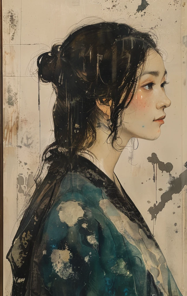 art by Charles Douglas Richardson and Mór Than and John Berke, vengeful and bustling atmosphere, silhouettes, characters outlined against a bright background, evoking intimacy without explicit details, aesthetic of japanese ukiyo, framing, ingenious opus magnum with unrivaled details,