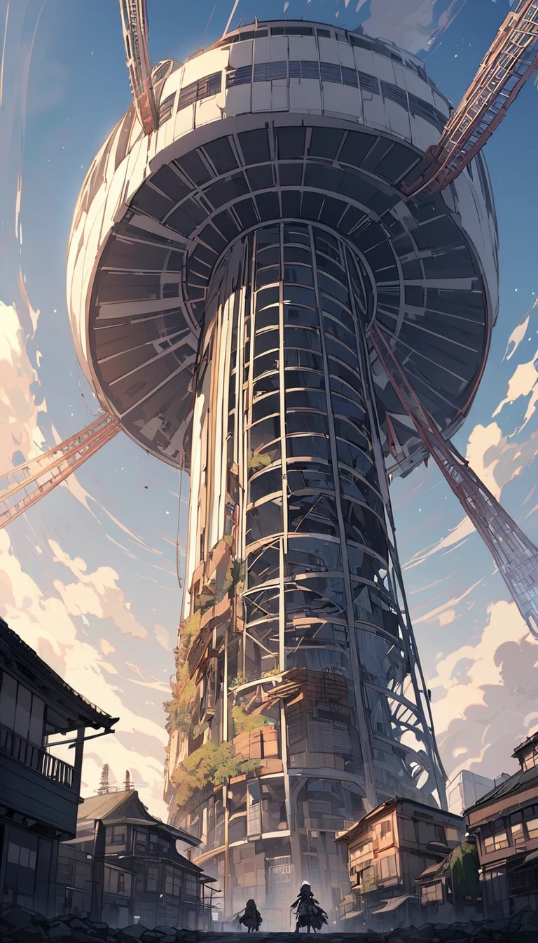 Kyoto Tower 1000 years after the extinction of humanity