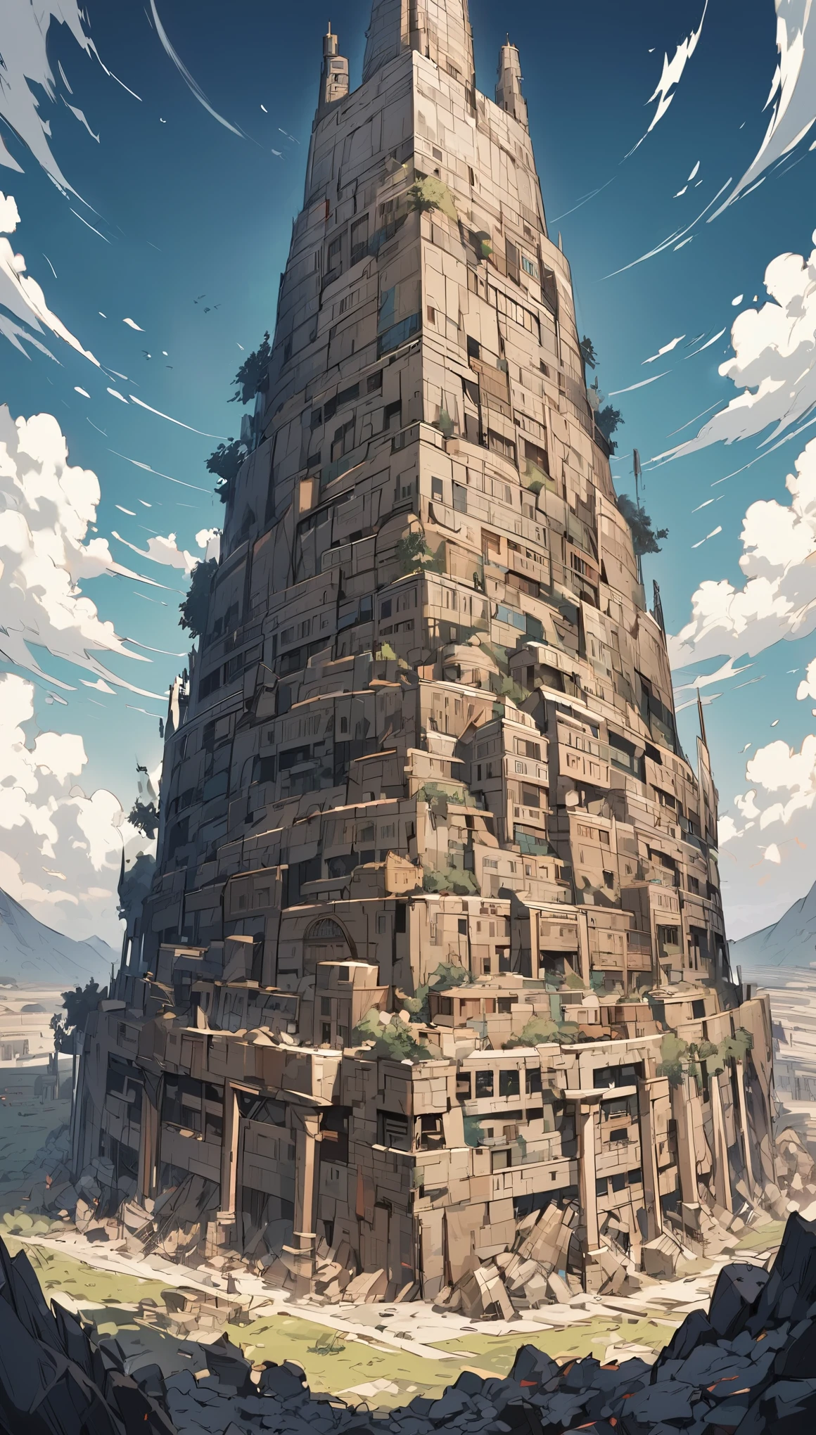 The Tower of Babel 1000 years after the extinction of humanity