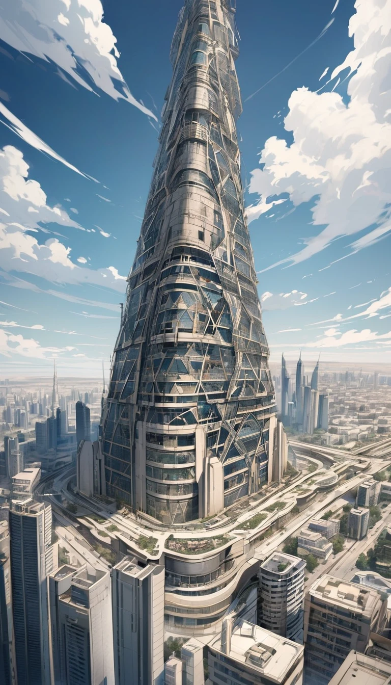 Dubai Tower 1000 years after human extinction