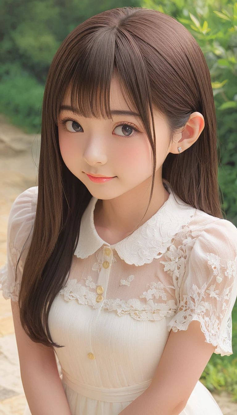 (masterpiece, Highest quality:1.2), One girl, alone,bony body、15 years old