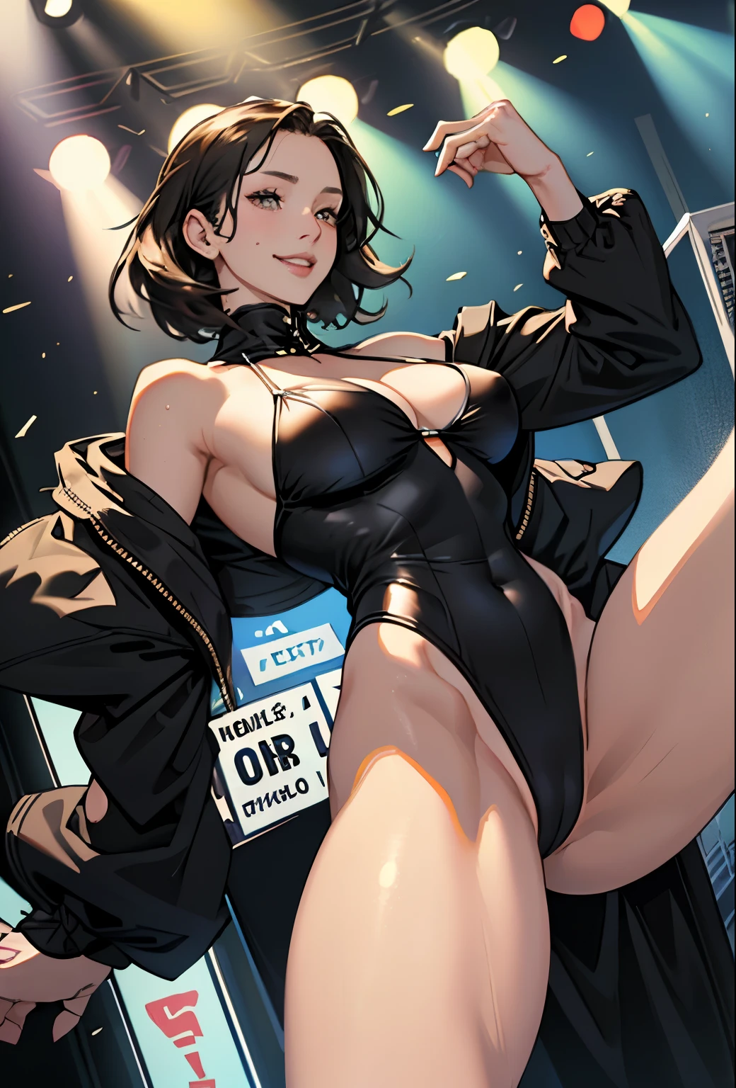 Realistic、Face reality、With a girl、High leg leotard、Sexy behavior、My breasts have gotten a little bigger、sexy appearance、The Ring is the Stage、Hold up a number board、A shy smile、High leg bikini、Round Girl、