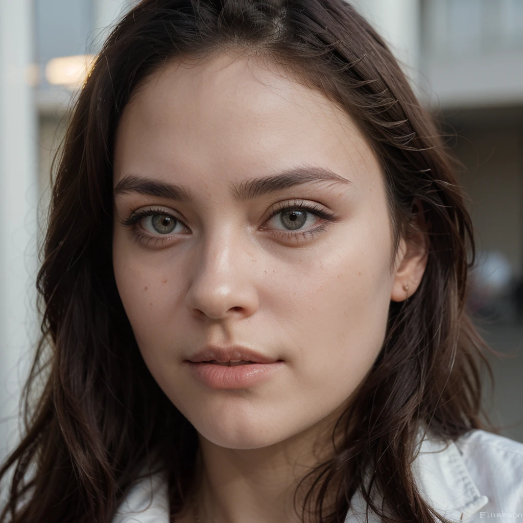(in 8k, Photo brute, best quality, masterpiece:1.2), fille , 20 ans, visage, a beauty, Asian and European mix, caramel layered hair color, Longhaire, (wavy hair), aspect jeune, très jolie visage, very sexy, visage de mannequin, Very attractive, sexual, regarder le spectateur, blazers, aspect professionnel, (La plus haute qualité, 16K, masterpiece: 1.3), Biologically correct human, reference, detailed faces, Detailed lips, detailed eyes, yeux scintillants, realistic students, Pupilles claires, Outside, emplacement, elegance, light on the face, lumière d'ambiance, backlight, summer, cinematic aspect, profondeurs de champ profondes, blurred background