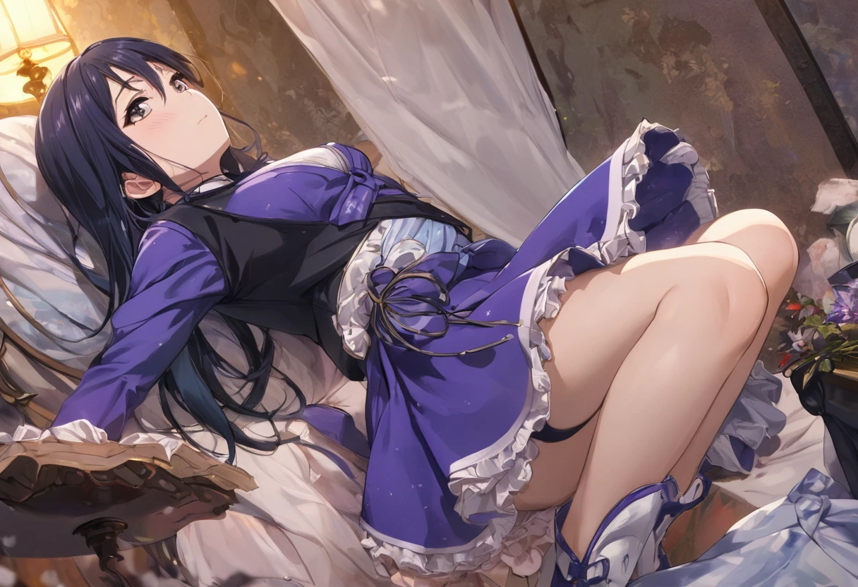 Love Live adult Kanan Matsuura, masterpiece, highest quality, gloss, fantastic background, attire randum, desire