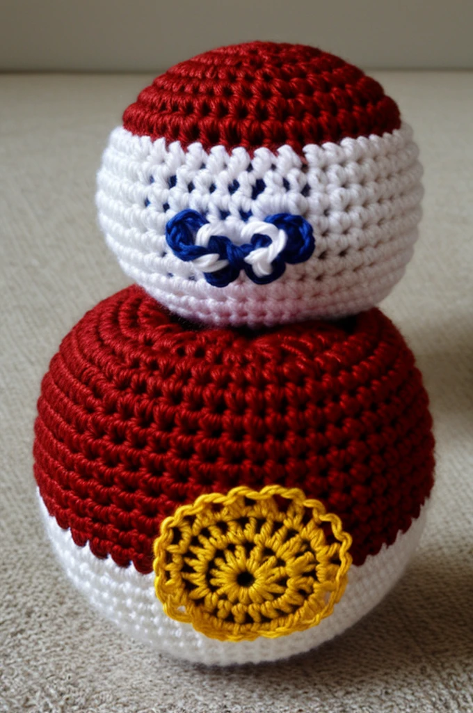 quick crochet pokeball