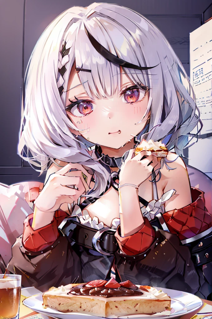 living、Eat cake、Close-up、Food、Low desk、sofa、Eat deliciously、Gobble