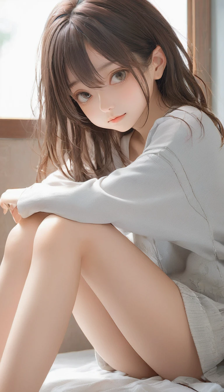 (masterpiece, Highest quality:1.2), One girl, alone,bony body、15 years old