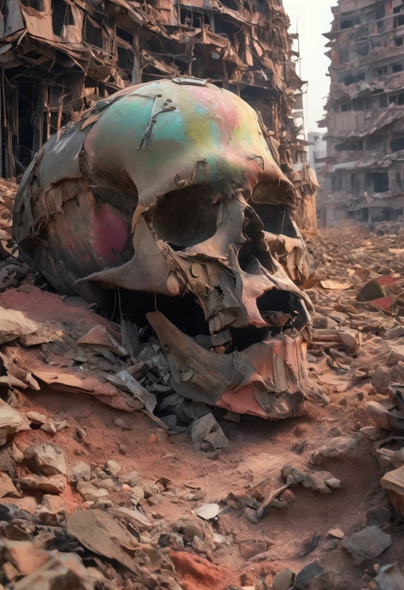 [object Object], post-apocalyptic wasteland, color, close up view of a sEOD 