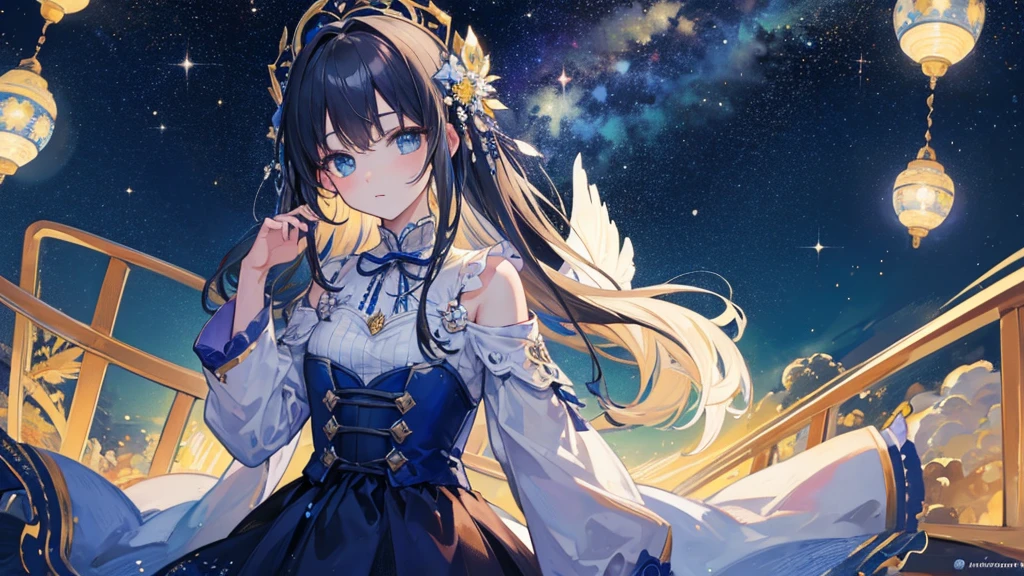 ((Highest quality)), ((masterpiece)), (detailed),Starry Night Tranquility