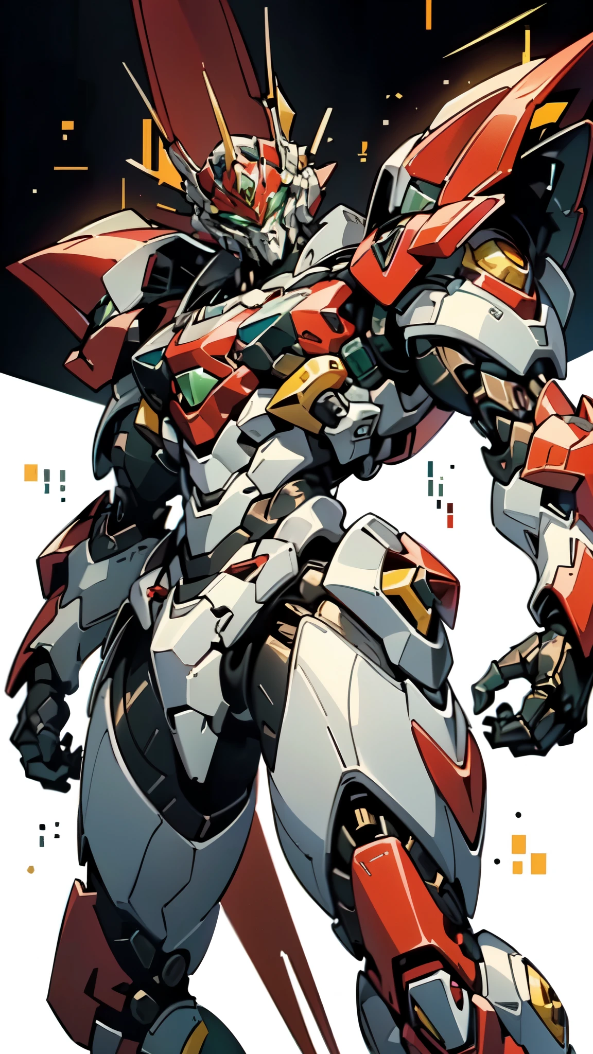 (masterpiece:1.5, best quality:1.5, extremely delicate:1.5, foreshortening:1.5, dynamic angle:1.5), a man wearing a full-face helmet, a fantasy-style biotech armored combat suit, green eyes, (a composite layered chest armor), fully enclosed shoulder guards, matching arm and leg guards, belt of Neon circuit, (the color scheme is primarily white with red green accents), the design balances heavy with agility, a high-tech bio-mecha armor, (Armor Concept Inspired by neon Cyberpunk, stand on the top of a skyscraper in a futuristic sci-fi city), this character embodies a finely crafted fantasy-surreal style armored hero in anime style, exquisite and mature manga art style, (element, plasma, energy, the armor glows), ((male:1.5)), metallic, high definition, highres, ultra-detailed, ultra-fine painting, professional, perfect body proportions, golden ratio, anatomically correct, symmetrical face, extremely detailed eyes and face, high quality eyes, creativity, RAW photo, UHD, 32k, Natural light, cinematic lighting, masterpiece-anatomy-perfect