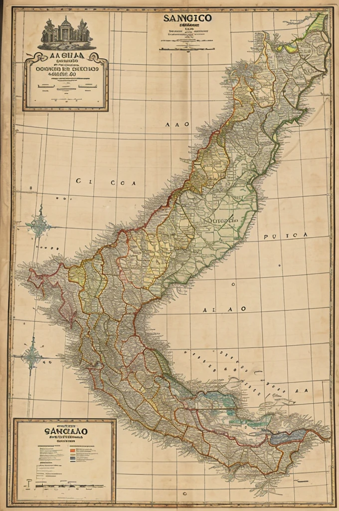 A map over Santiago de Chuco Peru to Europe