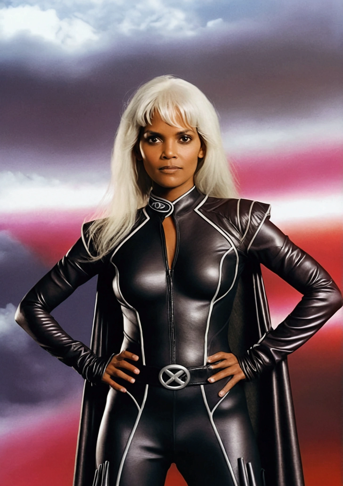 Halle Berry as Storm, x-men. with thong and erotic lingerie. sexy. nude. lingerie. pose sexy. full body closeup, full length cinematic shot. sensual. sexy, Xxx, IN THE BACKGROUND OF AIRCRAFT CARRIERS. hyper realism. 8k. Photography, hyper realism. k. Photography (Masterpiece, super detail, high detail, Best Quality, 8k, x-men movie lighting