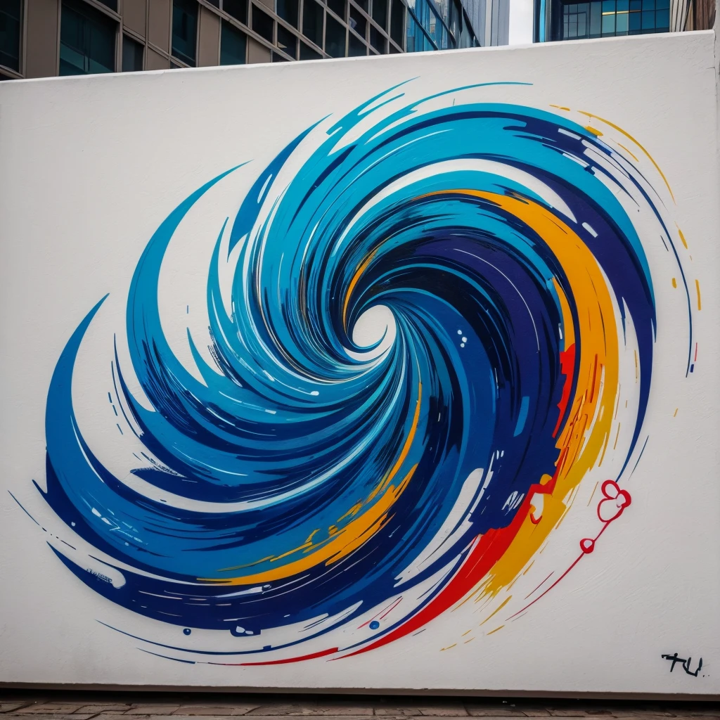graffit, painting-like, art by blue, work of art, details Intricate, fullscreen
