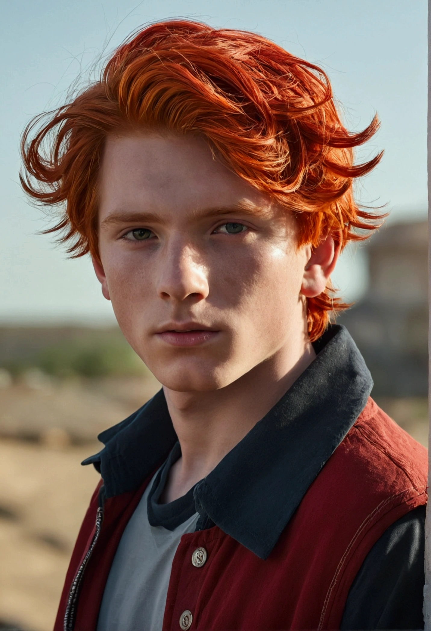 Boy with red hair