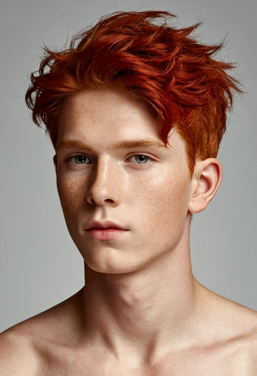 Boy with red hair