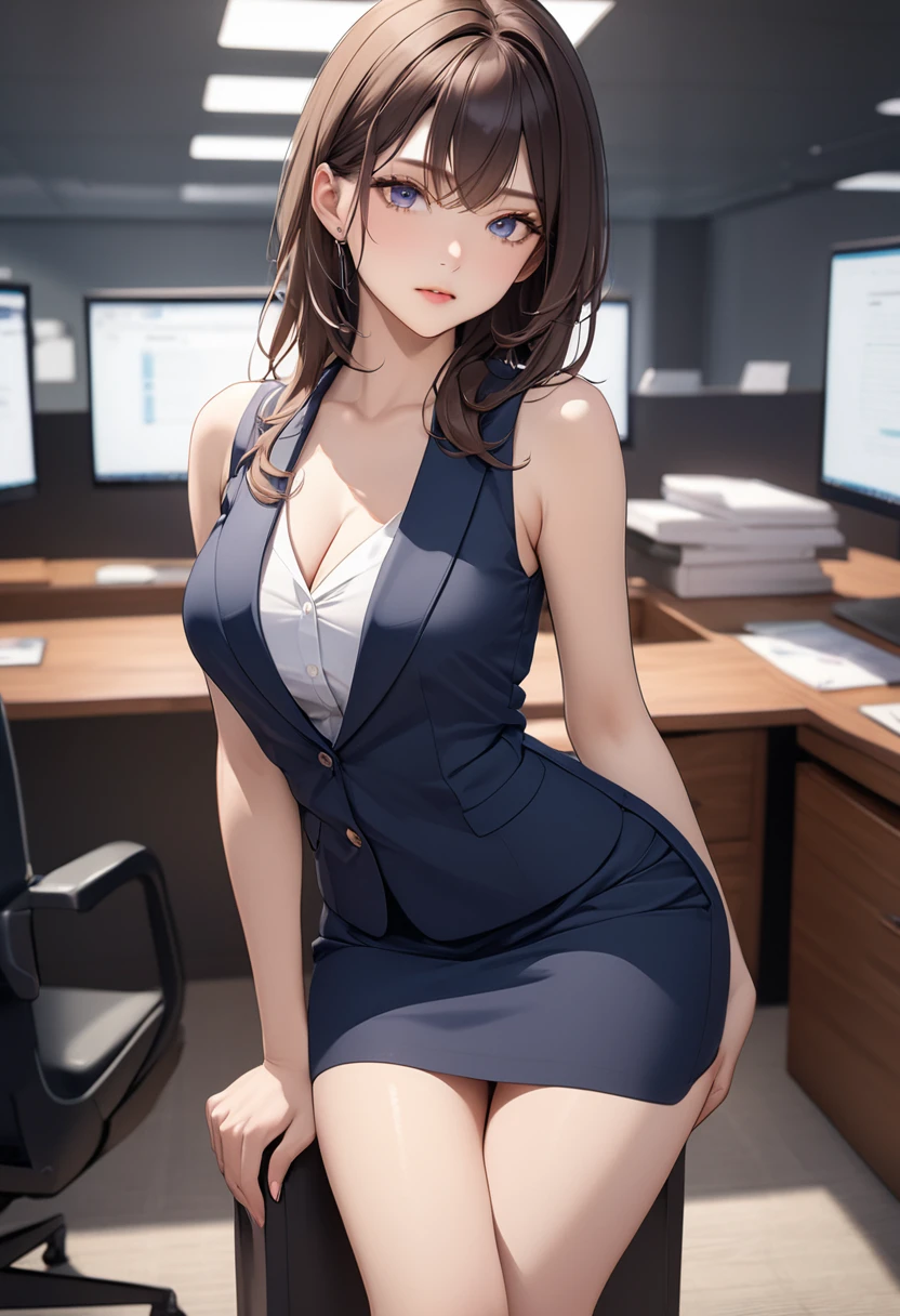 (((masterpiece))),(((High resolution)))、(((8K)))、(((perfect face)))、(((beauty of japan)))、30 years old、(((beautiful face))), (((office))), (((shirt))), ((pencil skirt)), ((tights)), embarrassed look, look at the camera, top quality eyes, detailed texture, look at the camera, all body, big, Married woman, cool women, (((high resolution eyes))), ((back)), ((ass)), panty